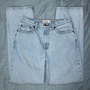 Abercrombie & Fitch ‘The Vintage Straight High Rise’ Light Wash Jeans